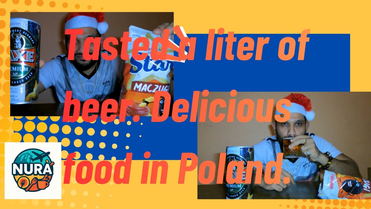 Tasted a liter of beer. Delicious food in Poland.|🇵🇱