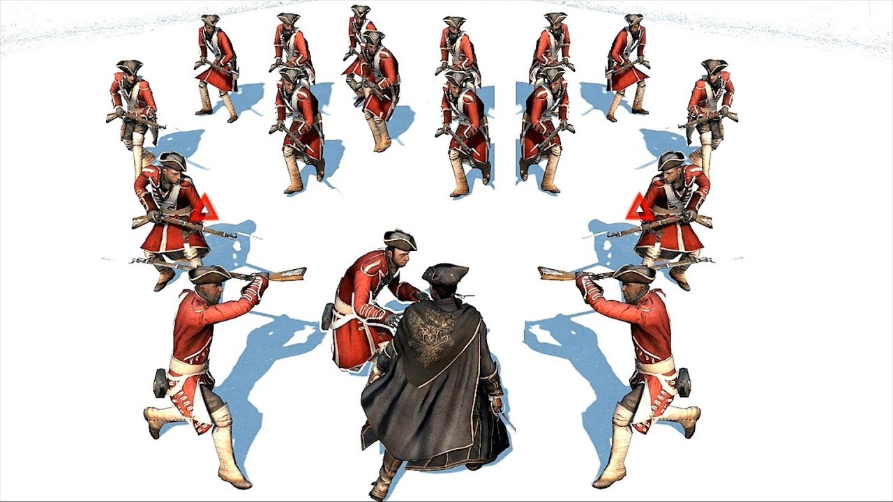 Assassin's Creed 3 Templar Master Combat & Free Roam