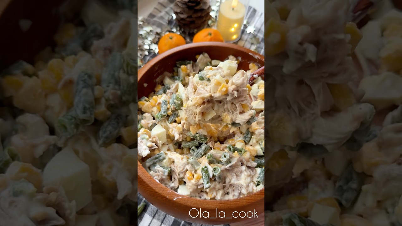 Белковый ПП салат с курицей 😋