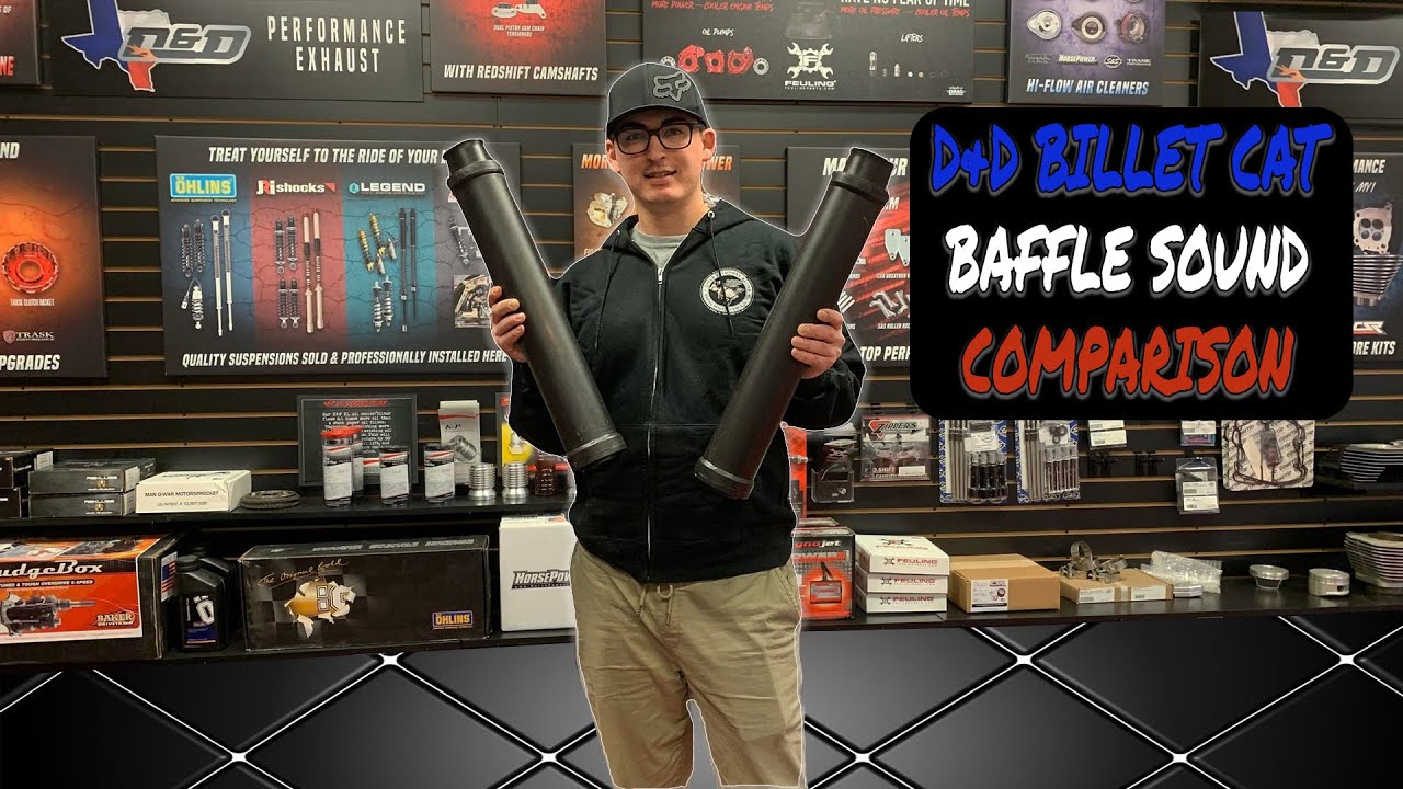 Сравнение звука: D&D Billet Cat Big Bore Baffle и Vortex Baffle Harley Davidson