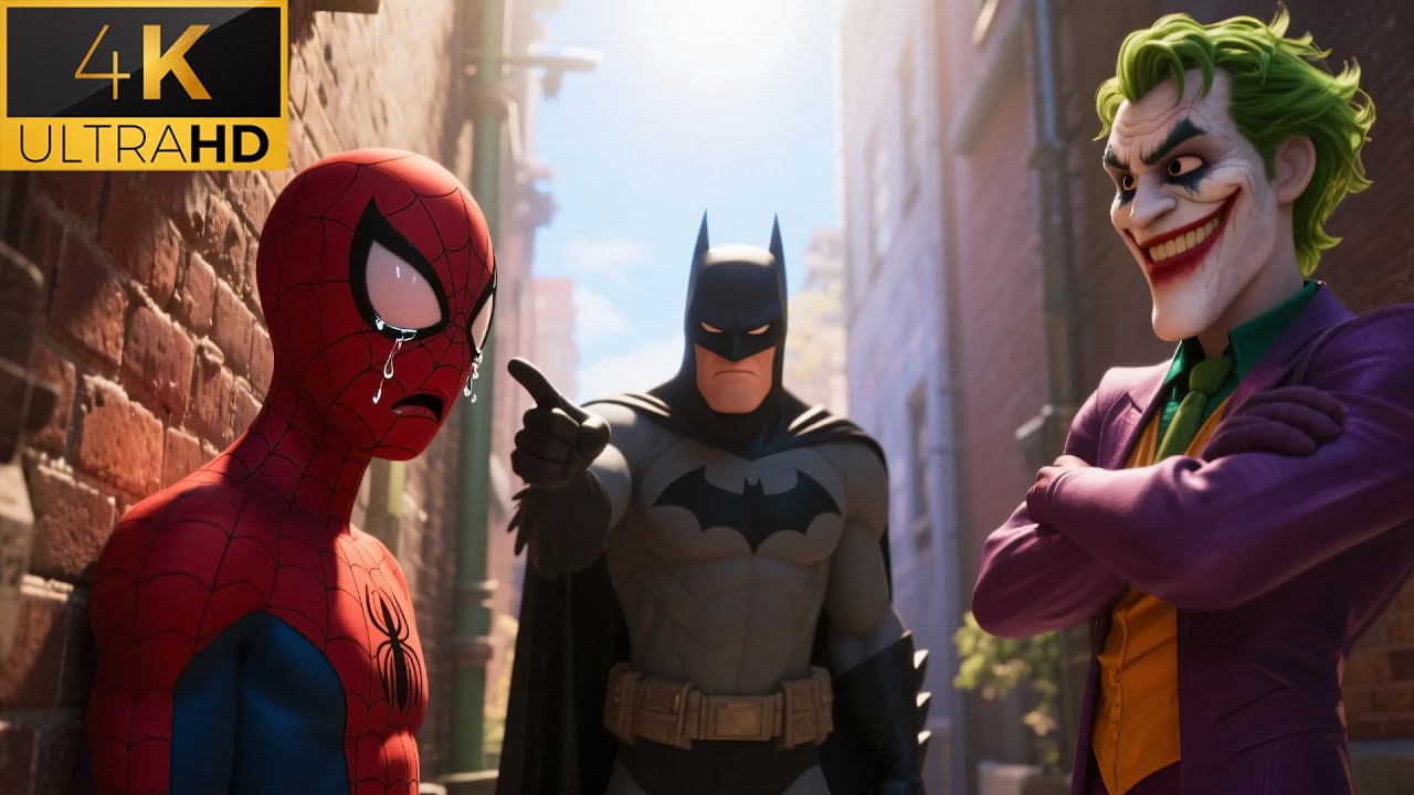 Friendship Broken! Spider-Man Faces Batman and Joker’s Betrayal! | SpiderMan AI #ai #spiderman