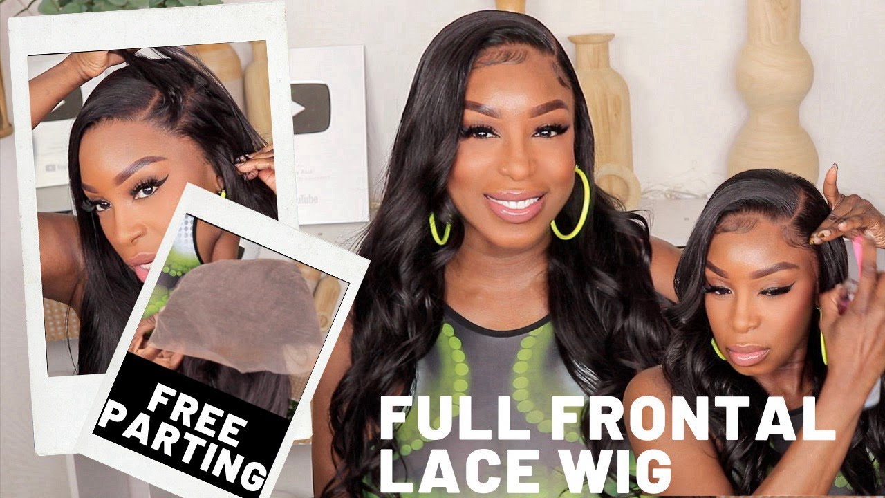 More Lace Space!! Deep Side Part 3D Full Frontal Skin Melt Swiss Lace Wig Install Tutorial