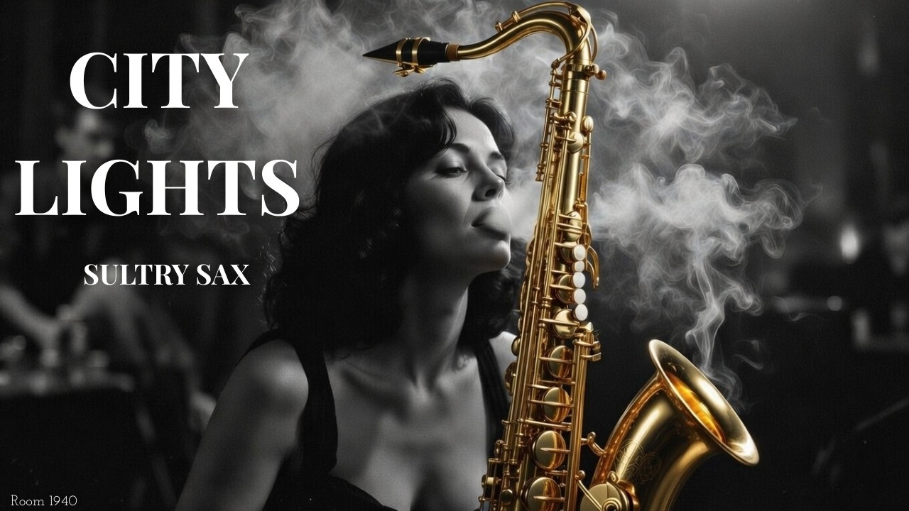 Sultry Saxophone & City Lights | Dark Jazz Noir
