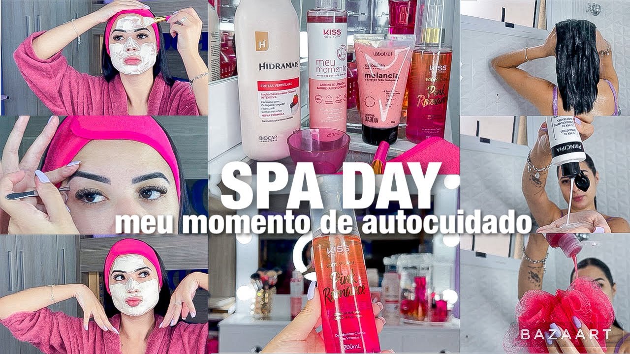 SPA DAY | GLOW UP EM CASA 🤍🧖🏻‍♀️🚿 #autocuidado #spaday