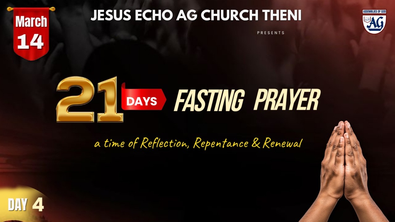 🔴 Start your day in God’s Presence | LENT 21 Days Prayer -Day 2 | AG Church Theni | 14 /MAR / 26