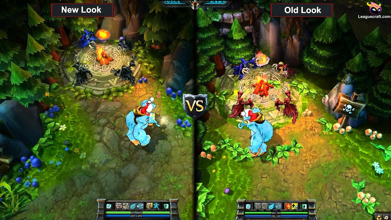 Leaguecraft Map Spotlight: Summoners Rift Comparison - League of Legends LoL