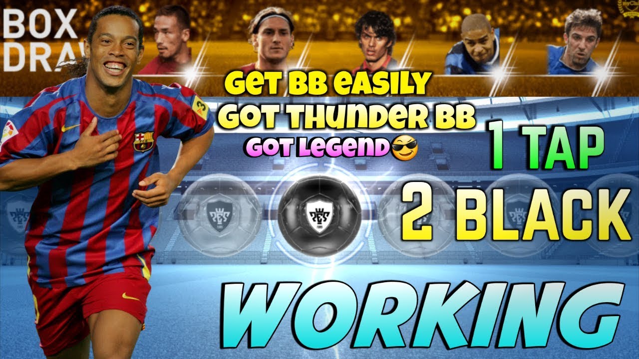 Sure black ball🔥Thunder black ball trick in LEGENDS ITALIAN CLUBS BOX DRAW PES2019