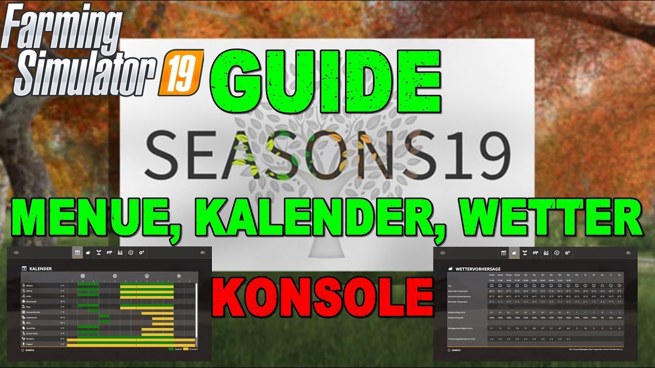 [GER]TEIL 2🚜ERKL&Auml;RUNG MEN&Uuml;+KALENDER+WETTERVORHERSAGE LS19 SEASON🔥PS4🔴HD👀