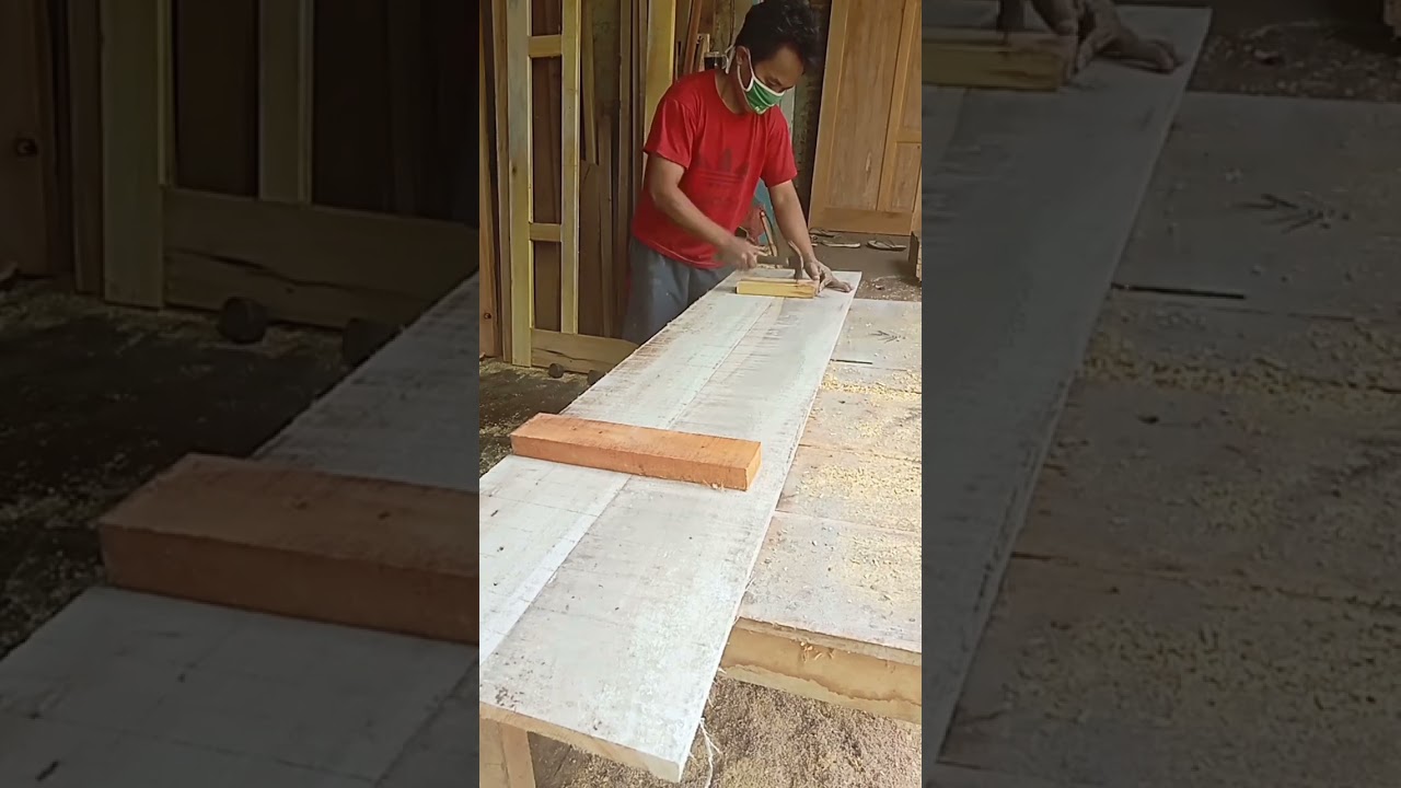 cara sambung papan isian pintu dengan cepat