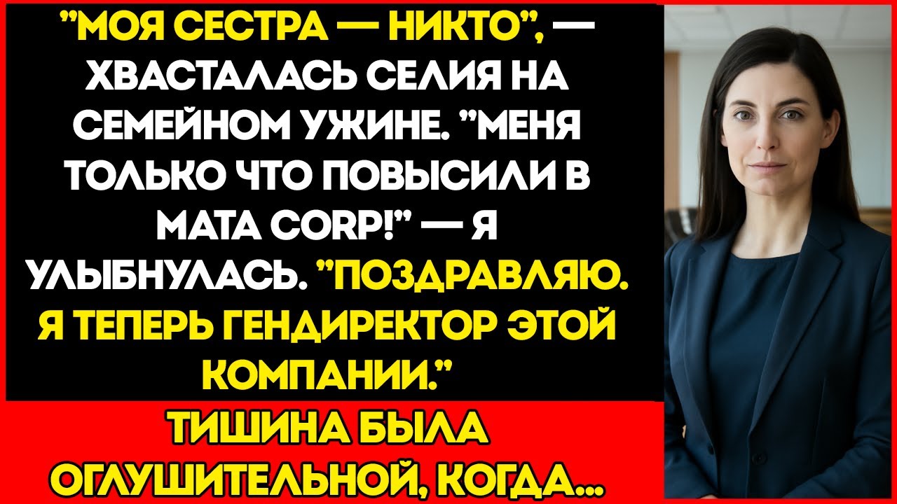 Сестра Рассказала Всем, Что Я Провалила Жизнь — Пока Не Узнала, Кто Её Новый Начальник