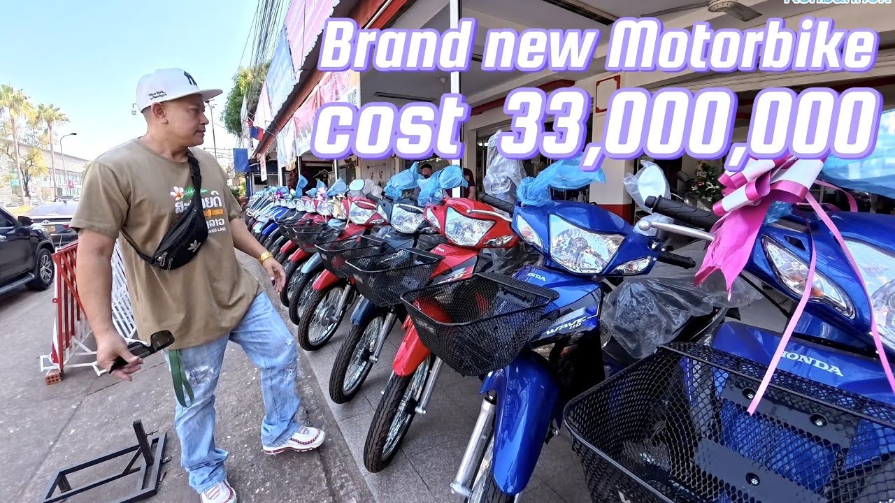 Konbannok first time buy a motorbike in Laos
