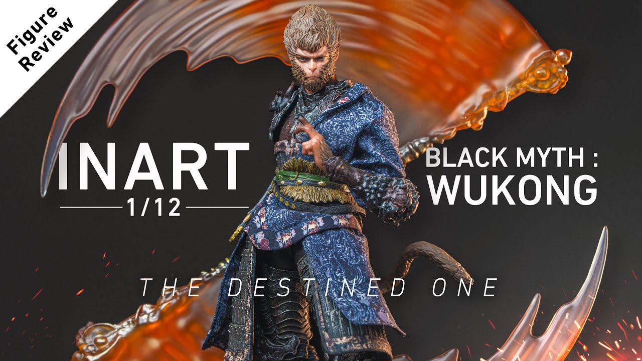 あの大ヒットTVゲーム「黒神話：悟空 」をINARTが1/12スケールフィギュア化したのでレビューしました！Black Myth:Wukong The Destined One