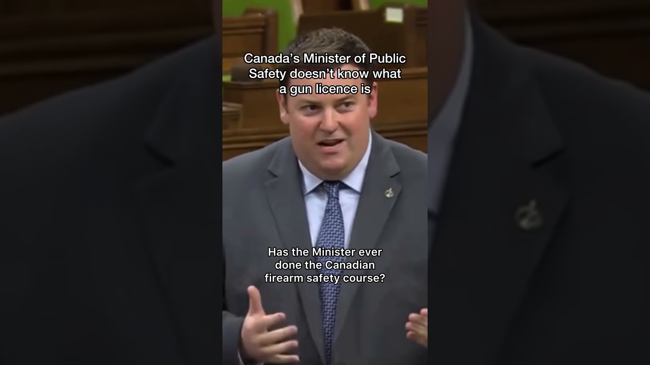 CANADA&rsquo;S MINISTER OF PUBLIC SAFETY DOESN&rsquo;T KNOW WHAT A GUN LICENCE IS