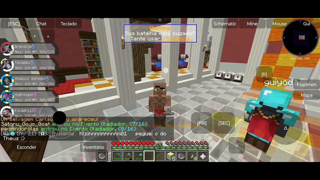 1 episódio da série Pixelmon rpzd(mostrando meu time e como será a série)