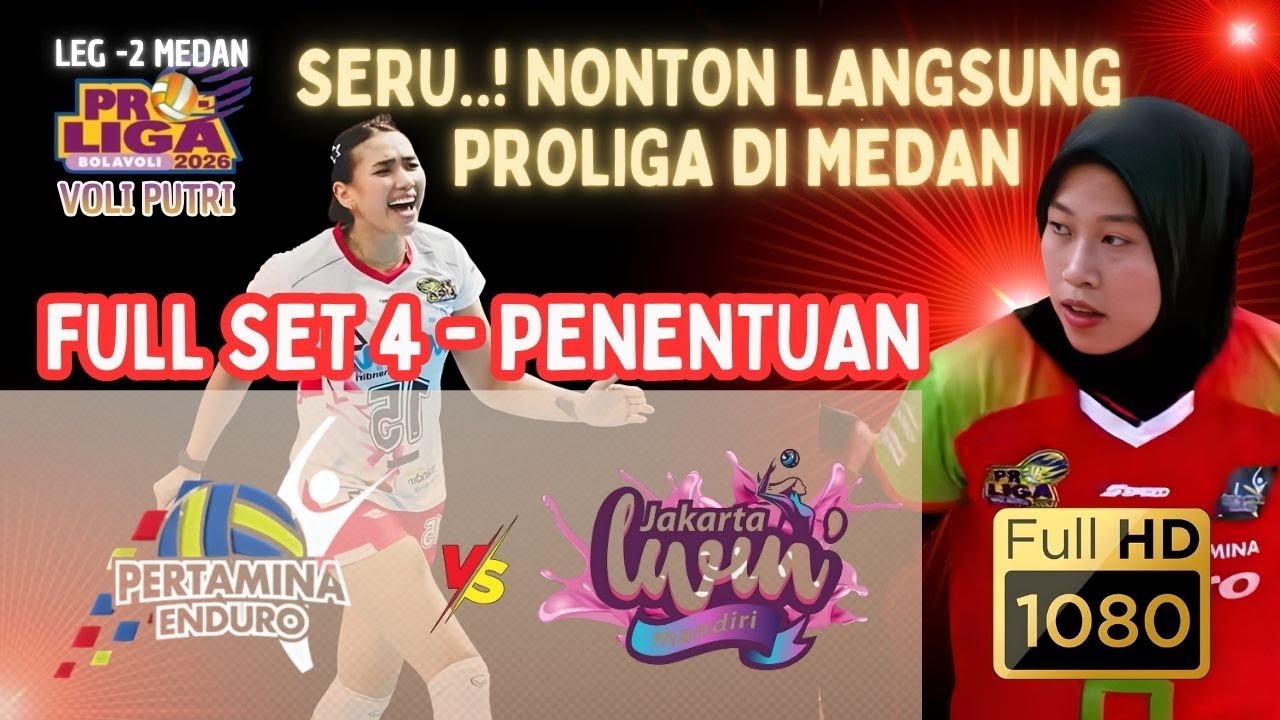 SET 4 BIG MATCH MEGAWATI!  🔥 Pertamina Enduro vs Livin Mandiri | Proliga 2026 Medan || 15/01/2026