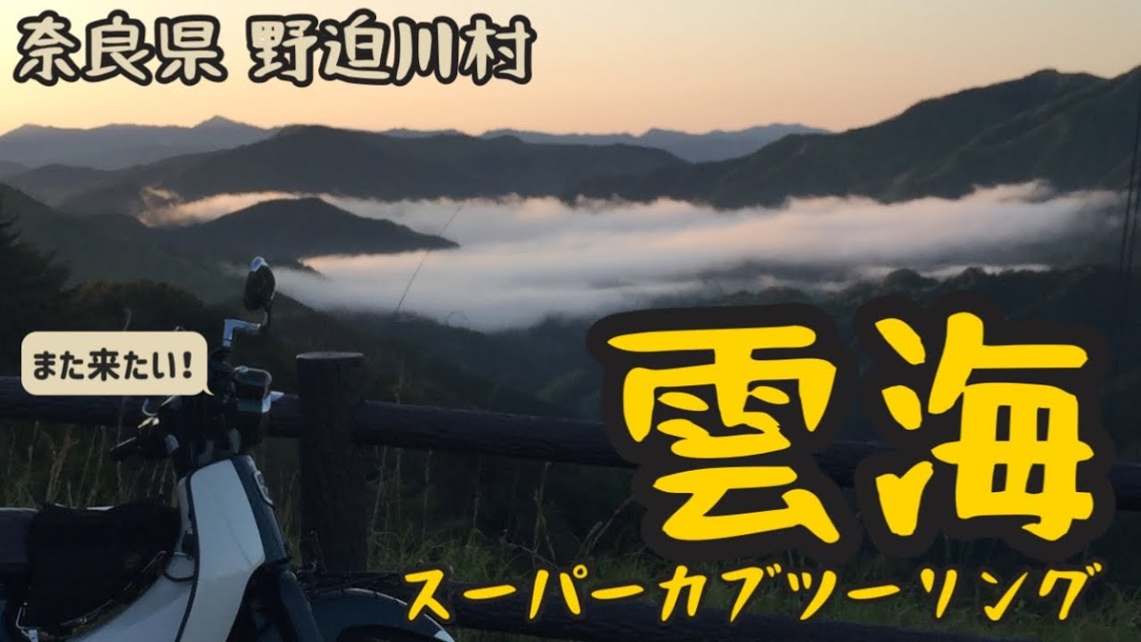 .61  出る？出ない？朝3時から奈良県野迫川村「雲海景勝地」「立里荒神社」雲海ハンティング！！《JA59スーパーカブ110ツーリング》