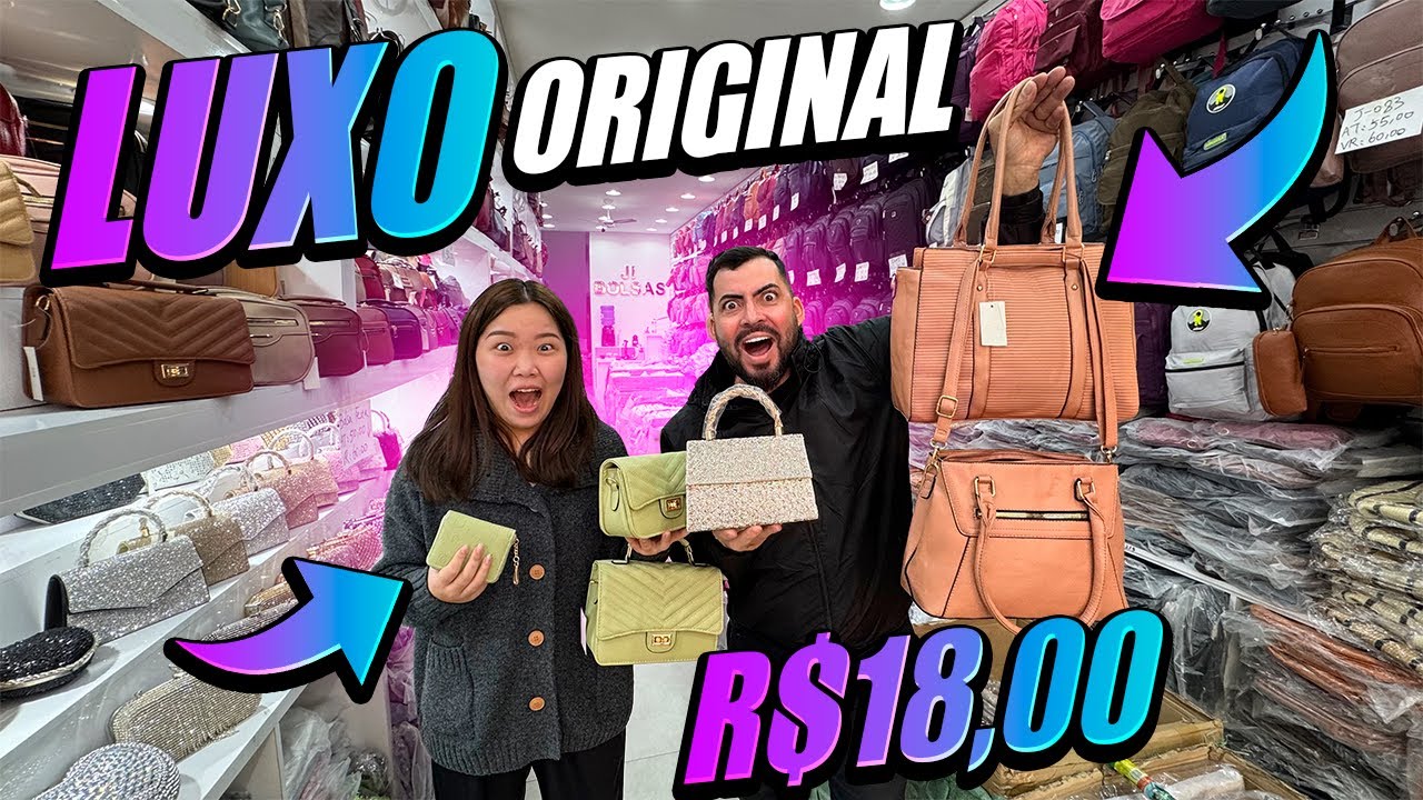ACHEI NO BRÁS A MAIOR FONTE DE BOLSAS E MOCHILAS CHIQUE ORIGINAIS DIRETO DA IMPORTADORA