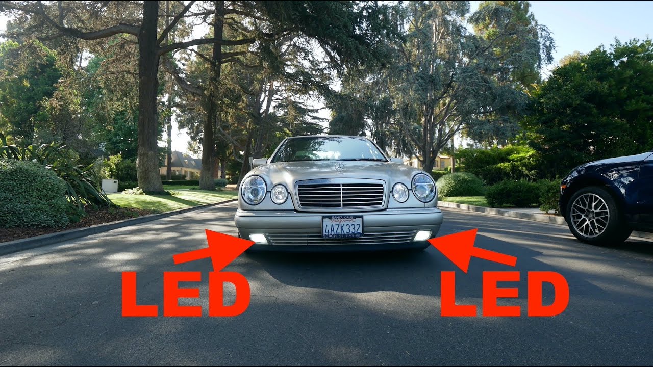Auxito H1 LED Fog Light Bulbs on my Mercedes W210