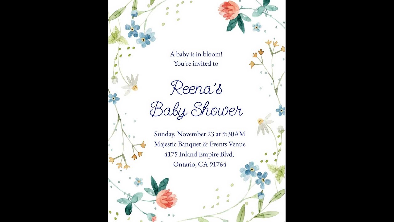 Reena's Baby Shower Part 1