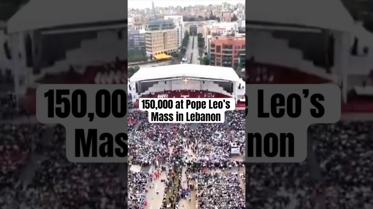 Pope Leo in Lebanon celebrates Mass with 150,000 at Beirut&rsquo;s Waterfront
