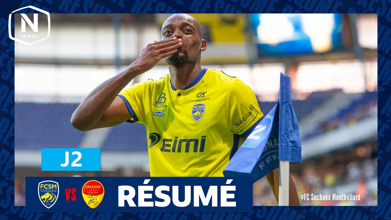 J2 I FC Sochaux-Montb&eacute;liard &ndash; US Orl&eacute;ans LF (5-0) I National FFF 2025-2026