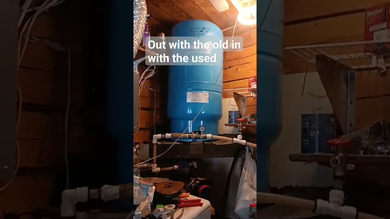 installing well pressure tank , free edition! #budget #cabinbuild #diy #cabin #plumbing