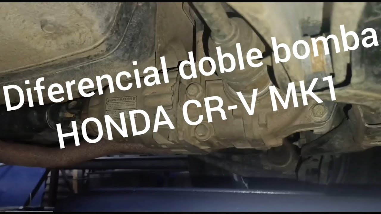 Cambio de aceite diferencial doble bomba Honda CR-V MK1 