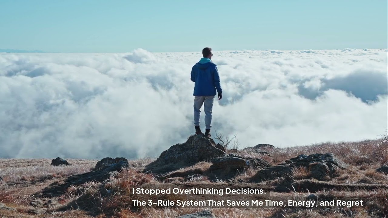 I Stopped Overthinking Decisions. The 3-Rule System That Saves Me Time, Energy, and Regret