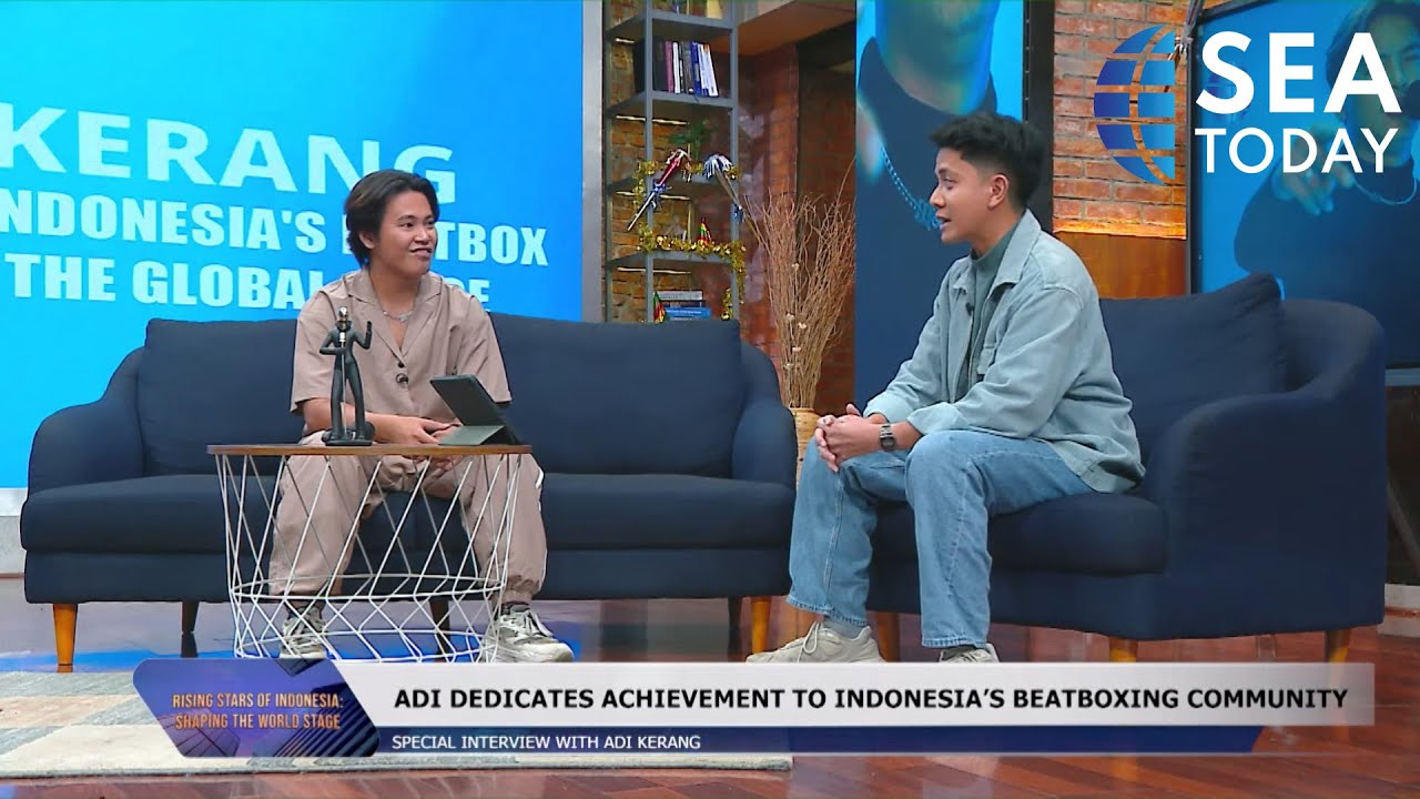 Adi Kerang on the SEA TV SHOWS ! Interviewing with English Language ! ( Sub Indo )