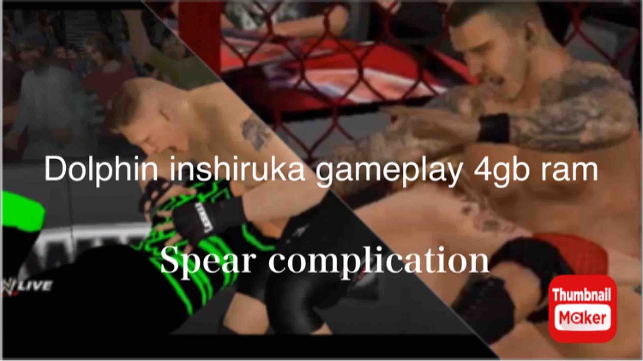 Wwe13 gameplay on dolphin inshiruka emulator on 4gb ram low end pc : Spear complications