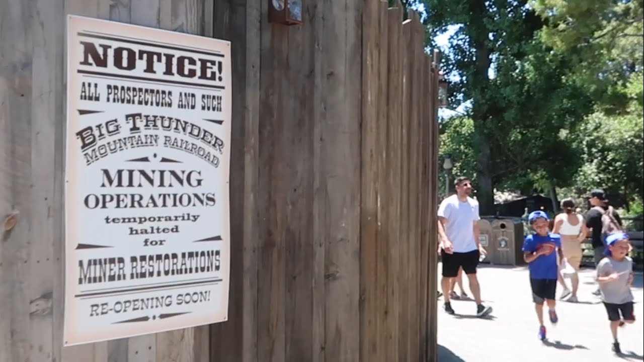 Disneyland Resort Construction Update - Major Downtown Disney Closures / Big Thunder Mountain & MORE