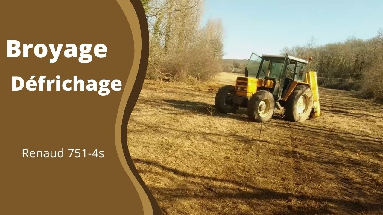 Broyage / Défrichage Renault 751-4s 🚜