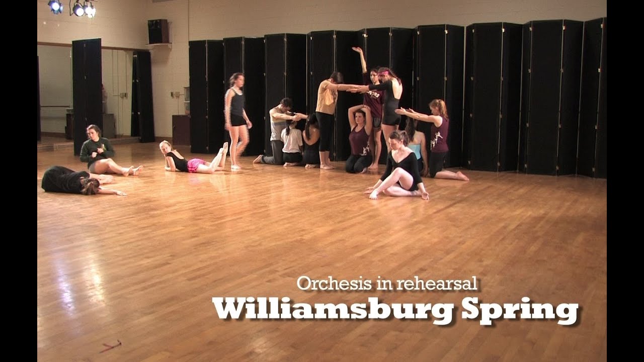 Orchesis in rehearsal: 'Williamsburg Spring'