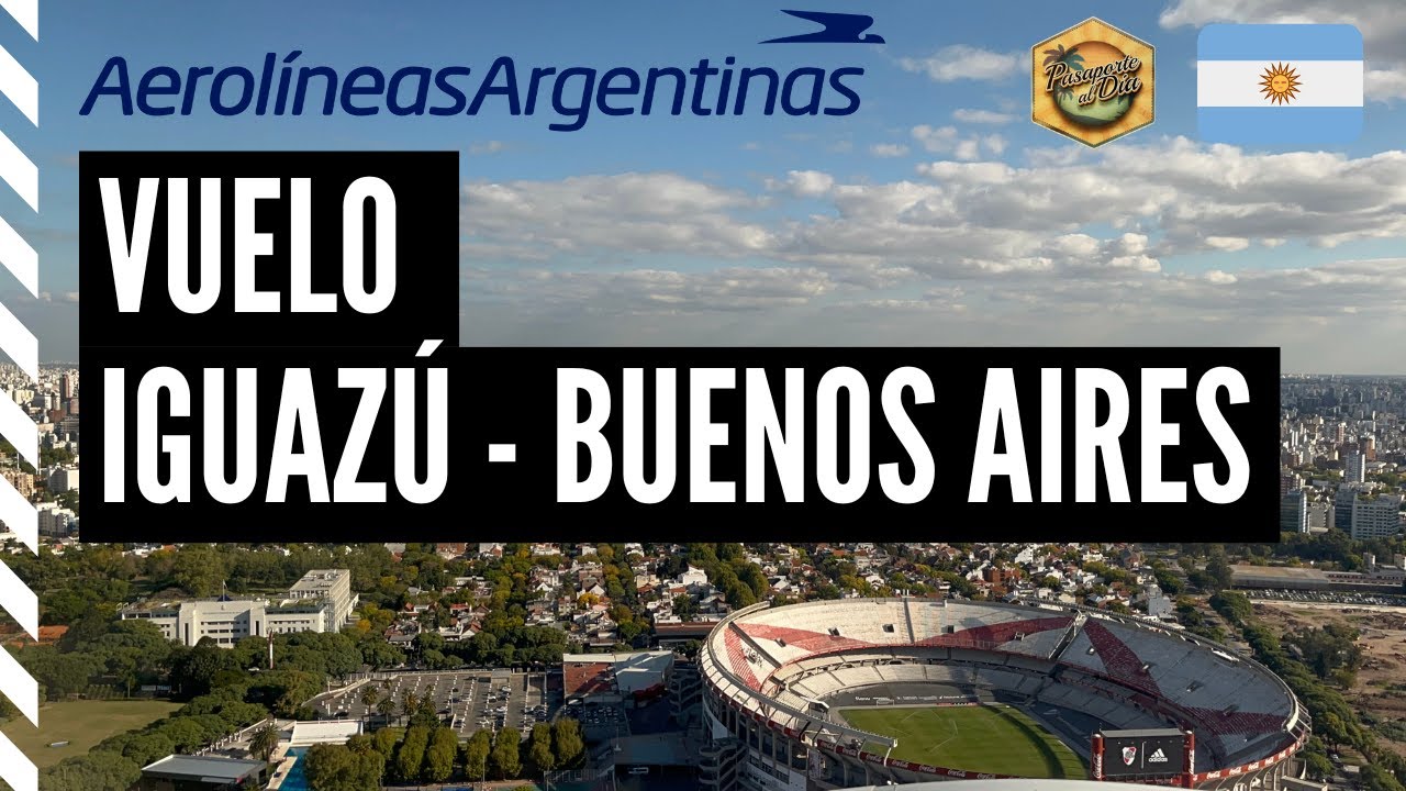 Aerolíneas Argentinas: Vuelo Iguazú - Buenos Aires 🇦🇷✈ Embraer 190 / 195 - 4K