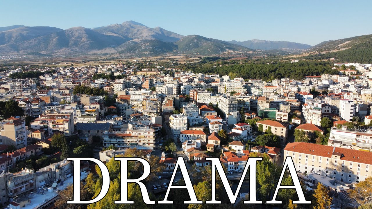 Drama, Greece - by drone [4K]. #drama