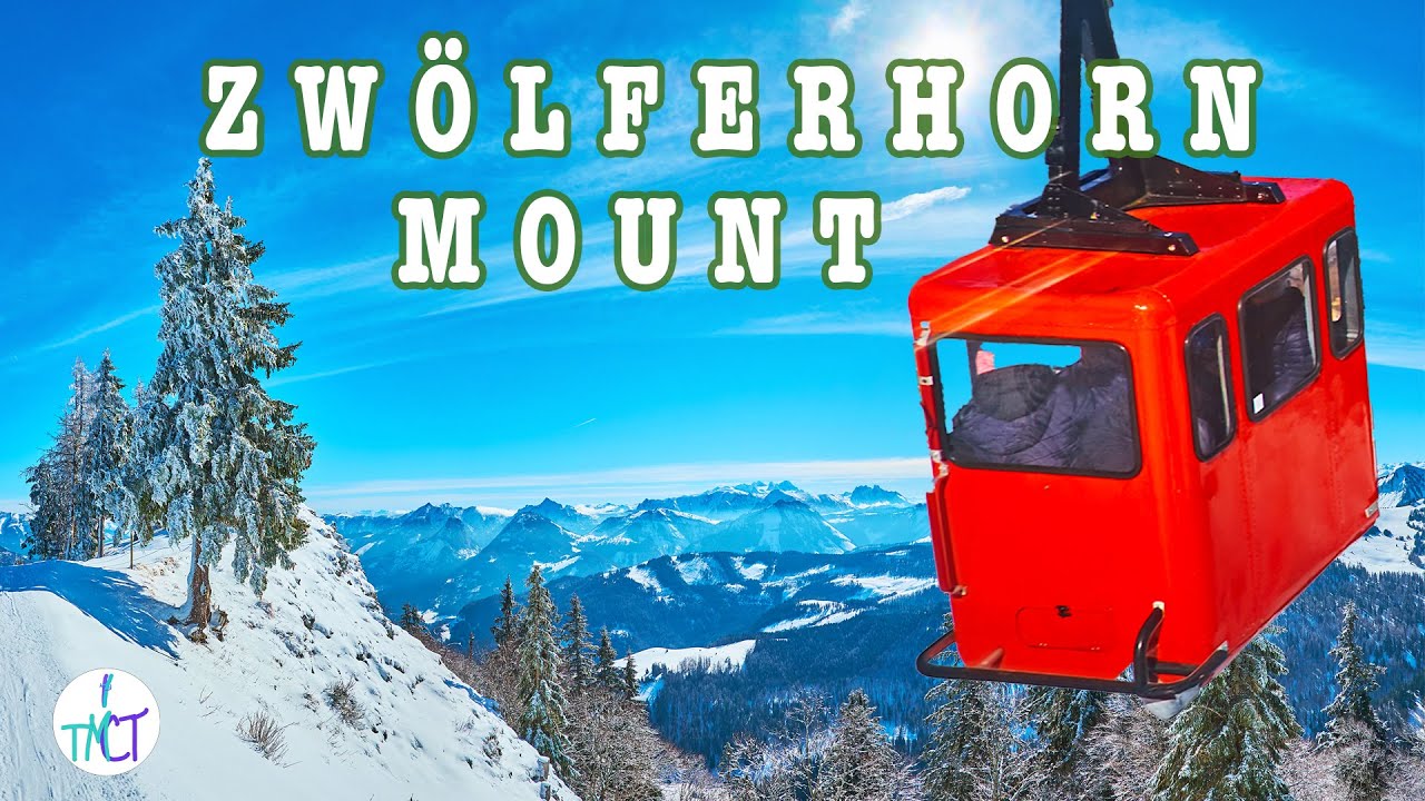Sunny winter day in Alps | Zw&ouml;lferhorn ski resort, Sankt Gilgen, Salzkammergut, Austria | Cable car