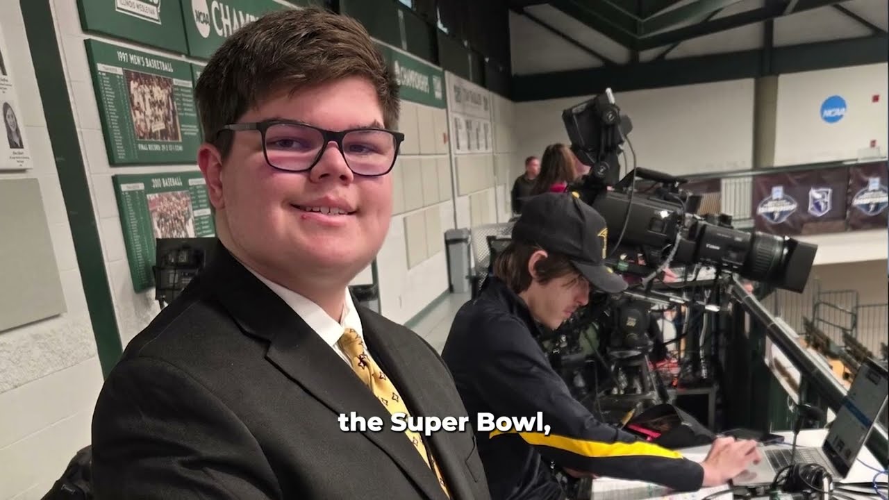 From a Scramble to the Spotlight, Student Sports Announcer Finds His Voice at UW-Oshkosh