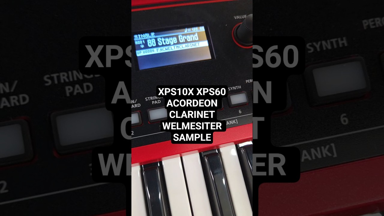 XPS10X XPS60 ACORDEON CALRINET WELMEISTER SAMPLE.  