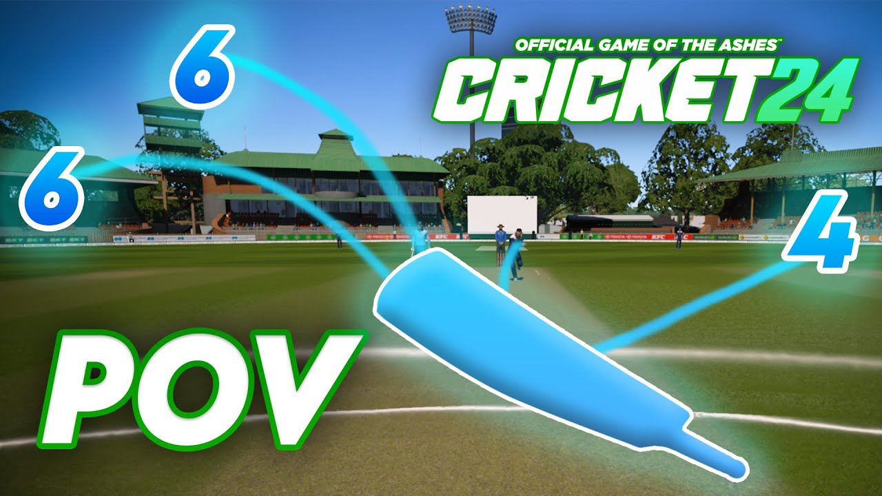 Playing Cricket 24 but in First-Person (Realistic POV)