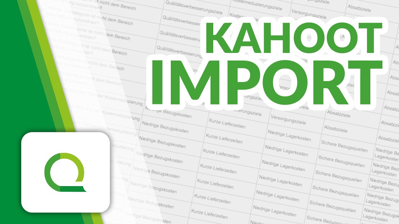 Kahoot in QuizAcademy importieren