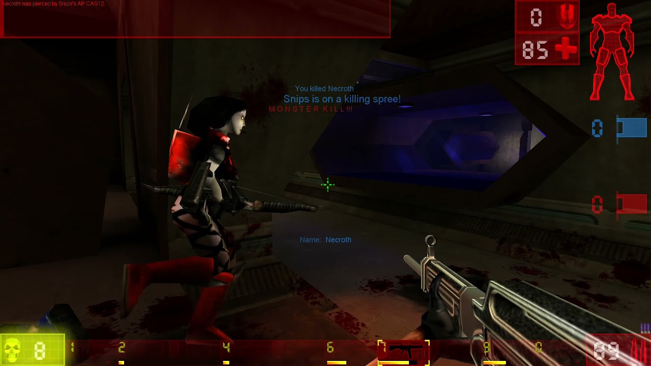 Unreal Tournament 1999 - A Mildly Overpowered Shotgun (CAS12 / Chaos UT mod)