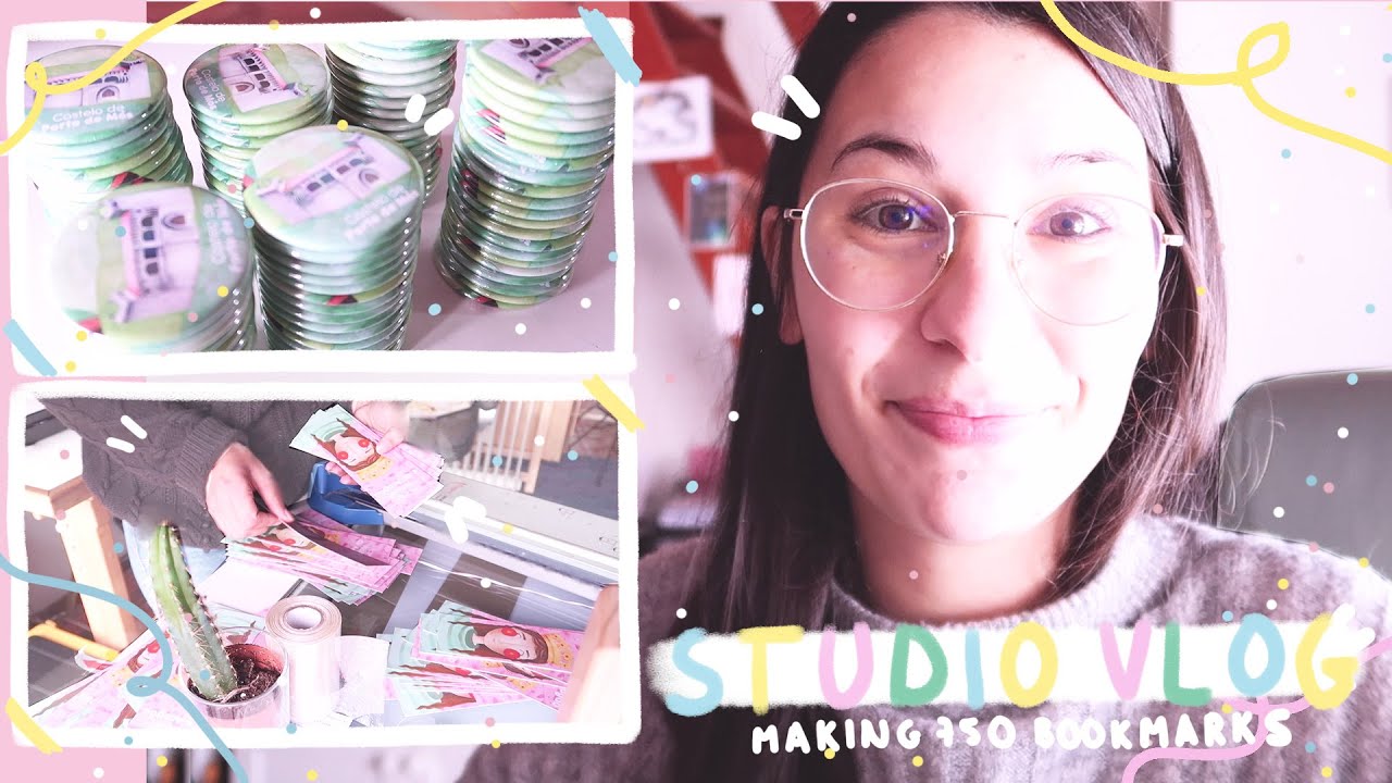 ⭐ STUDIO VLOG ⭐ / MAKING 750 BOOKMARKS / Preparing an WHOLESALE order / What a crazy week!