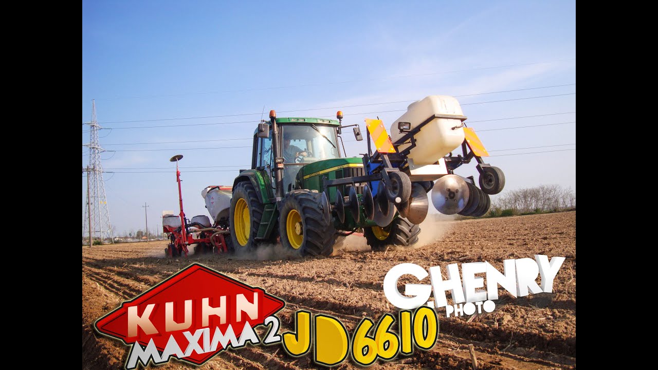 Mais Seeding #3 : John Deere 6610 + Kuhn Maxima 2 6 rows GoPro [HD]