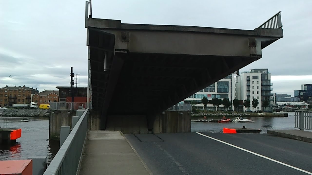 Lowering the East-link Bridge in Dublin, Ireland