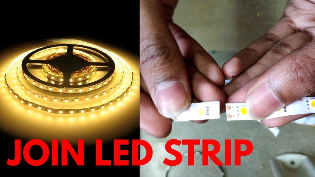 How to join LED strips without connector
