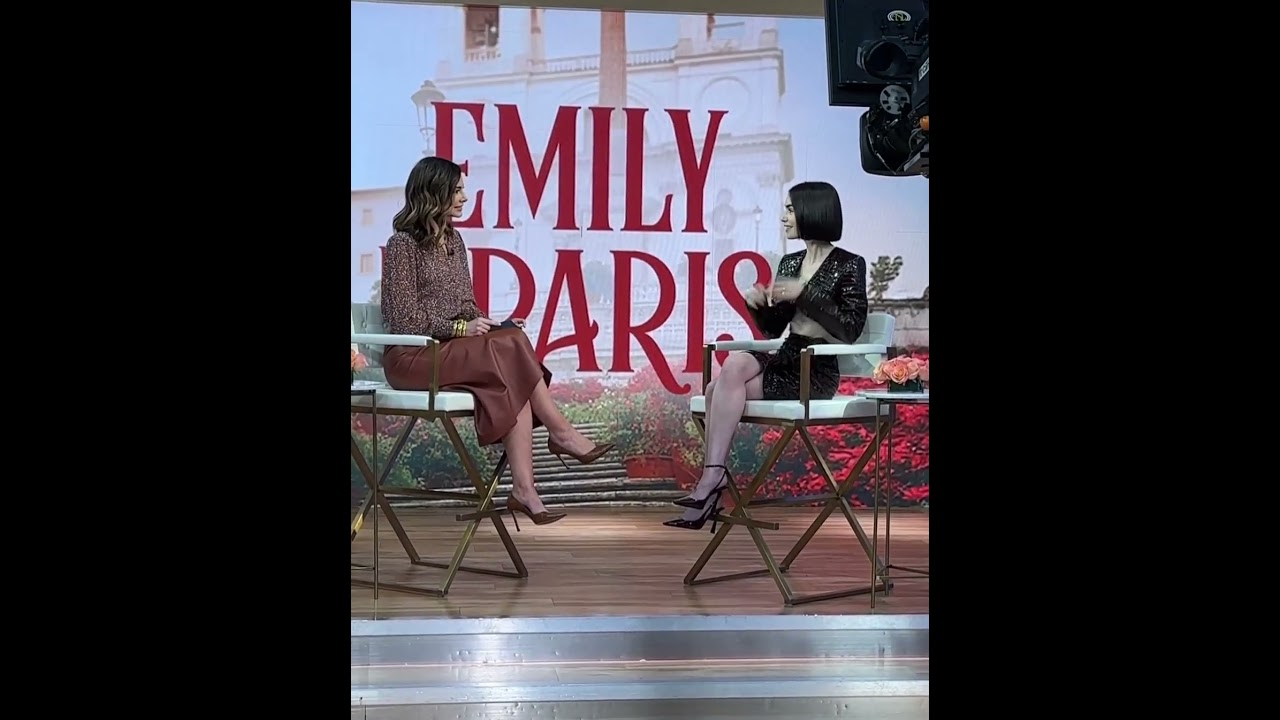 Lily Collins long legs on Tv