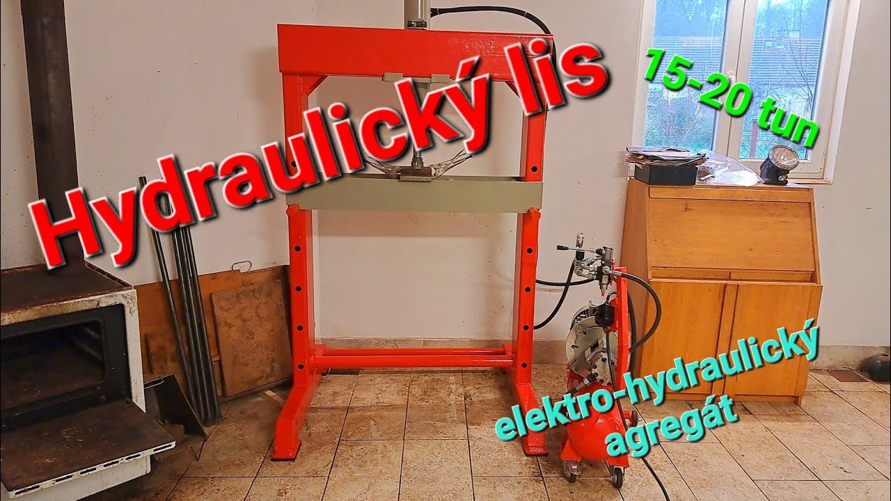 Hydraulický lis s elektromotorem do dílny