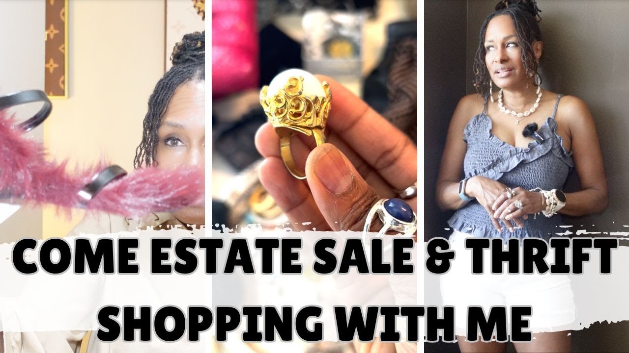 Join Me For Estate Sale & Thrift Shopping | Mini Vintage Jewelry Haul | Mic Check 1-2-1-2