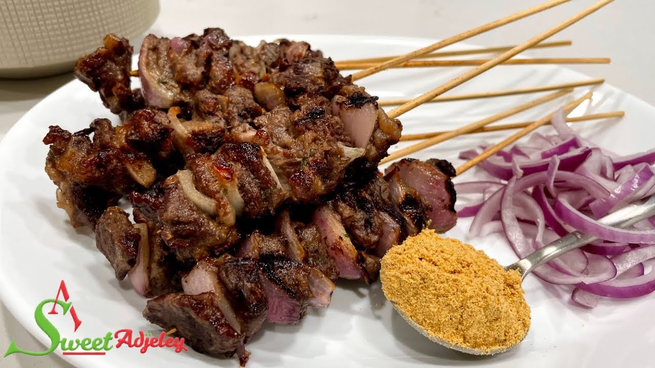 HOW TO MAKE THE AUTHENTIC GHANA KEBAB WITH AND WITHOUT A GRILL OR OVEN | EASY KYIKYINGA RECIPE