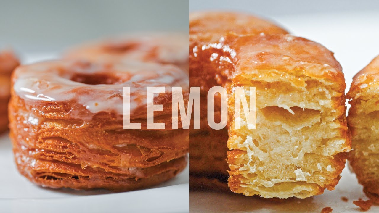 How to Make Lemon Drizzle Cronuts | Home Made Recipe | Croissant and Donut